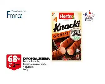 Auchan Knacki Grillée Herta offre