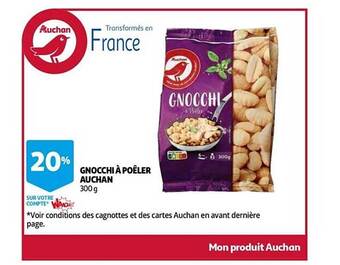 Auchan Gnocchi à Poêler Auchan offre