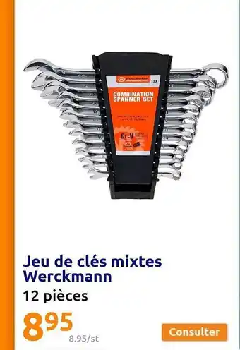 Action Jeu De Clés Mixtes Werckmann offre