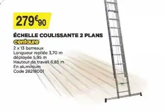 échelle Coulissante 2 Plans Centaure