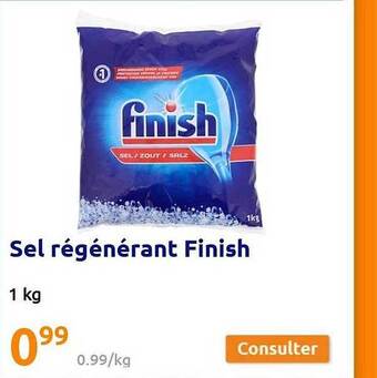 Action Sel Régénérant Finish offre