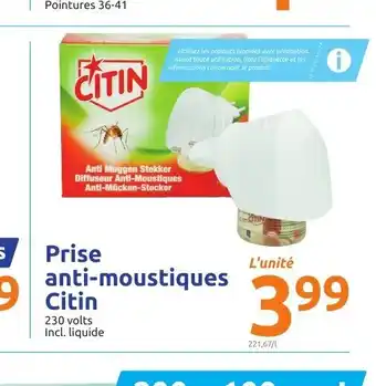 Action Prise Anti-Moutiques Citin offre