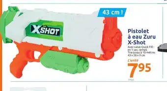 Action Pistolet à Eau Zuru X-Shot offre