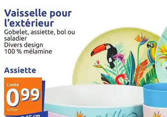 Action Vaisselle Pour l'Extérieur offre