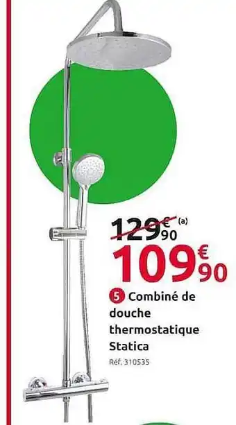 Mr Bricolage Combiné De Douche Thermostatique Statica offre