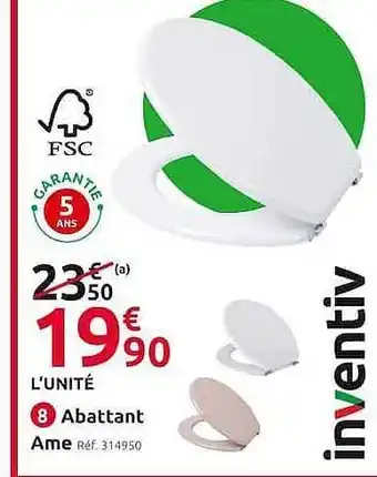Mr Bricolage Abattant Ame Inventiv offre