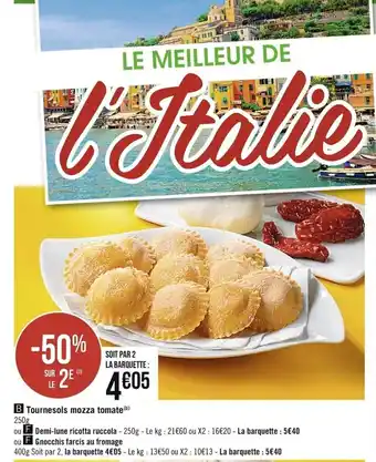 Casino Supermarchés Tournesols mozza tomate offre