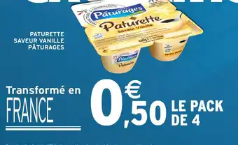 Paturette Saveur Vanille Pâturages