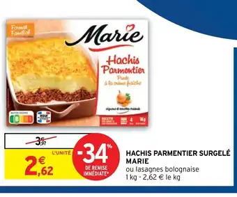 Intermarché Hyper Marie Hachis Parmentier Surgelé offre