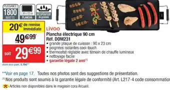 Cora x Carrefour Plancha Électrique 90 cm offre