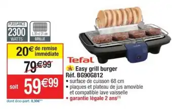 Cora x Carrefour Easy Grill Burger offre