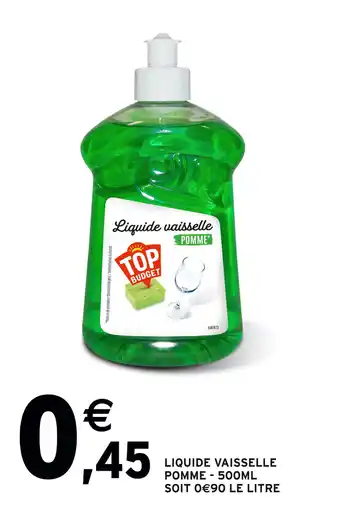 Intermarché Top budget liquide vaisselle pomme offre