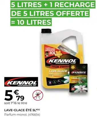 Feu Vert Kennol lave-glace été 5l* offre