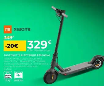 Feu Vert Xiaomi trottinette électrique essential offre