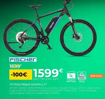 Feu Vert Fischer vtt électrique montis 2 .1 offre