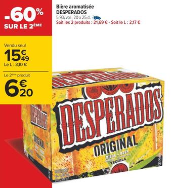 Carrefour Desperados bière aromatisée offre