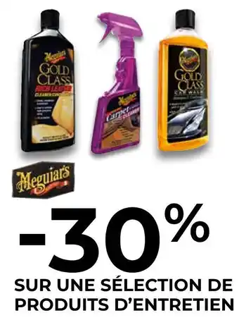 Feu Vert Meguiars bon plan sur une sélection de produits d’entretien de la marque meguiars offre