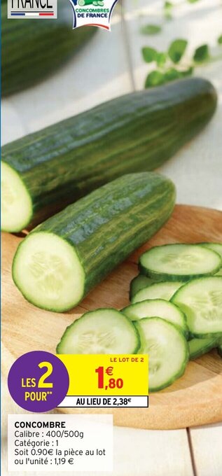 Intermarché Hyper Concombre offre