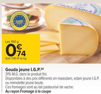 Carrefour Gouda jeune i.g.p. offre