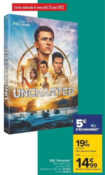 Carrefour Dvd "uncharted" offre