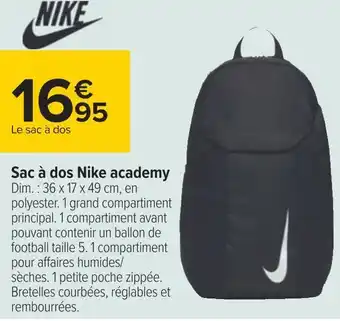 Carrefour Nike sac à dos offre