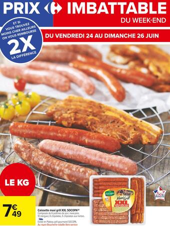 Carrefour Market Socopa caissette maxi grill xxl offre