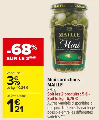 Carrefour Market Mini cornichons offre