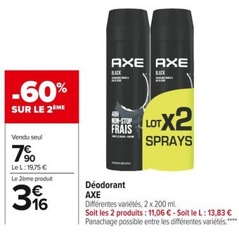 Carrefour Market Axe déodorant offre