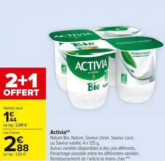 Carrefour Market Activia activia offre