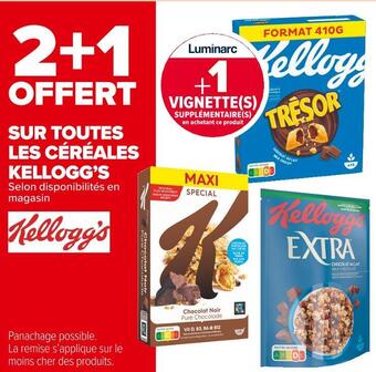 Carrefour Market Kellogg's bon plan sur toutes les céréales offre