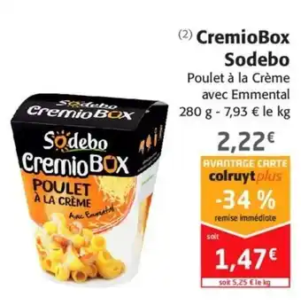 Colruyt Cremiobox Sodebo offre