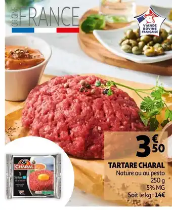 Auchan Charal tartare offre