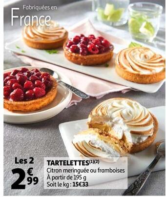 Auchan Tartelettes offre