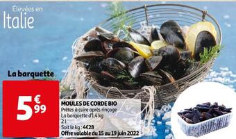 Auchan Moules de corde bio offre