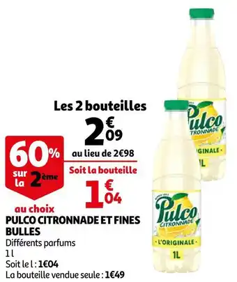 Pulco citronnade et fines bulles