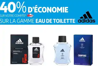 Auchan Adidas bon plan sur la gamme eau de toilette adidas offre
