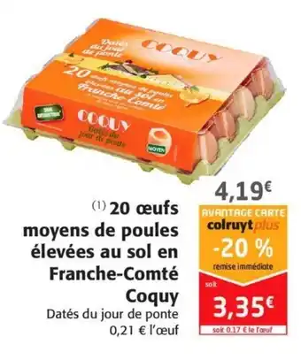 Colruyt 20 Œufs Moyens De Poules offre
