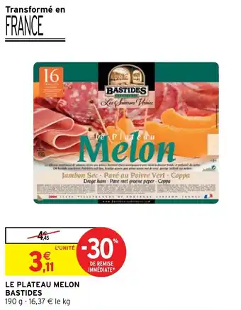 Intermarché Hyper Le plateau melon bastides offre