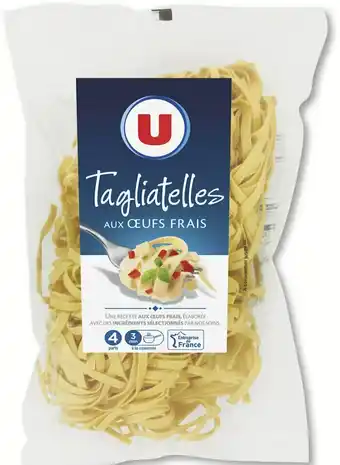 Super U TAGLIATELLES AUX OEUFS FRAIS offre