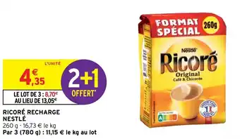 Intermarché Hyper NESTLÉ ricoré recharge offre