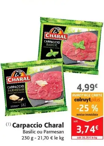 Colruyt Carpaccio Charal offre