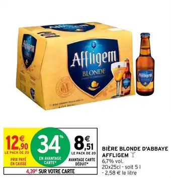 AFFLIGEM bière blonde d'abbaye