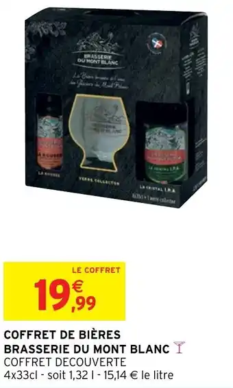 Intermarché Hyper BRASSERIE DU MONT BLANC coffret de bières offre