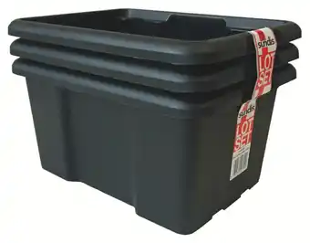 Super U LOT DE 3 BACS DE RANGEMENT offre