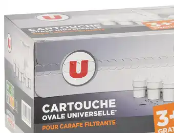 Super U PACK 3 CARTOUCHES FILTRANTES + 1 GRATUITE offre