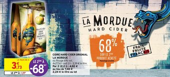 Intermarché Hyper LA MORDUE cidre hard cider original offre