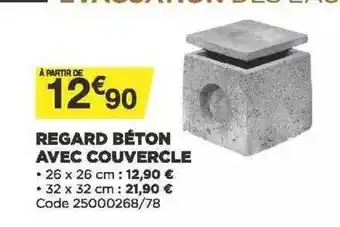 Bricomarché Regard Béton Avec Couvercle offre