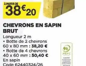 Chevrons En Sapin Brut