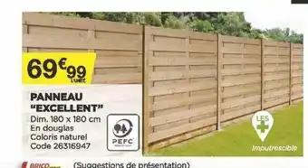 Bricomarché Panneau offre