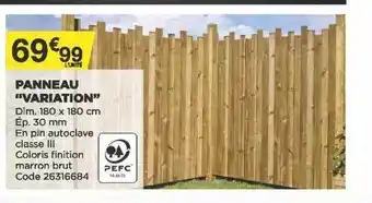 Bricomarché Panneau offre